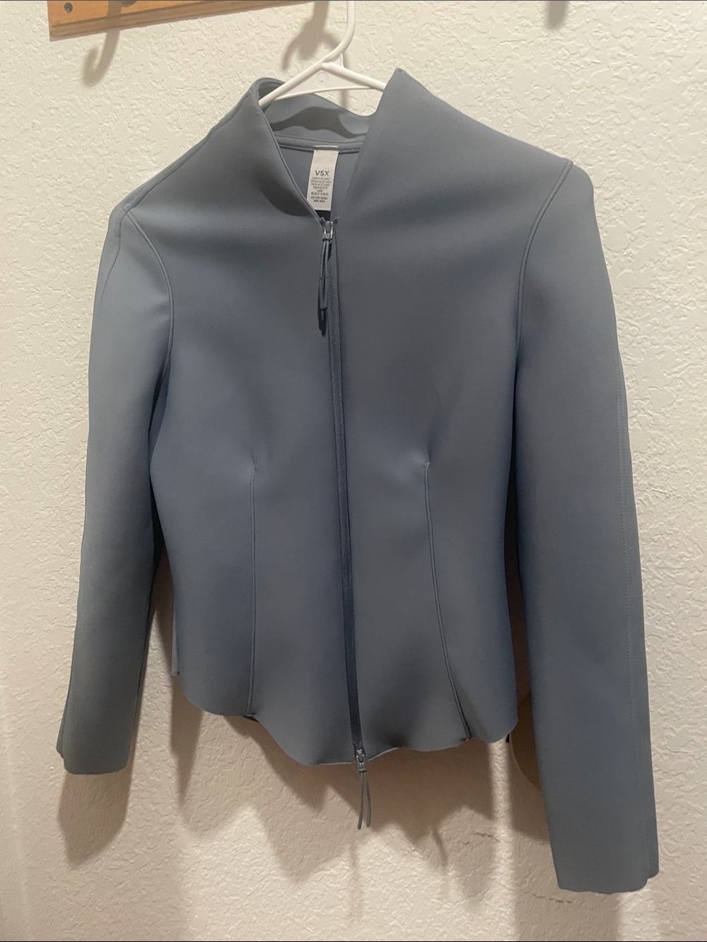Victoria's Secret Slate Gray Zip-Up Jean Jacket